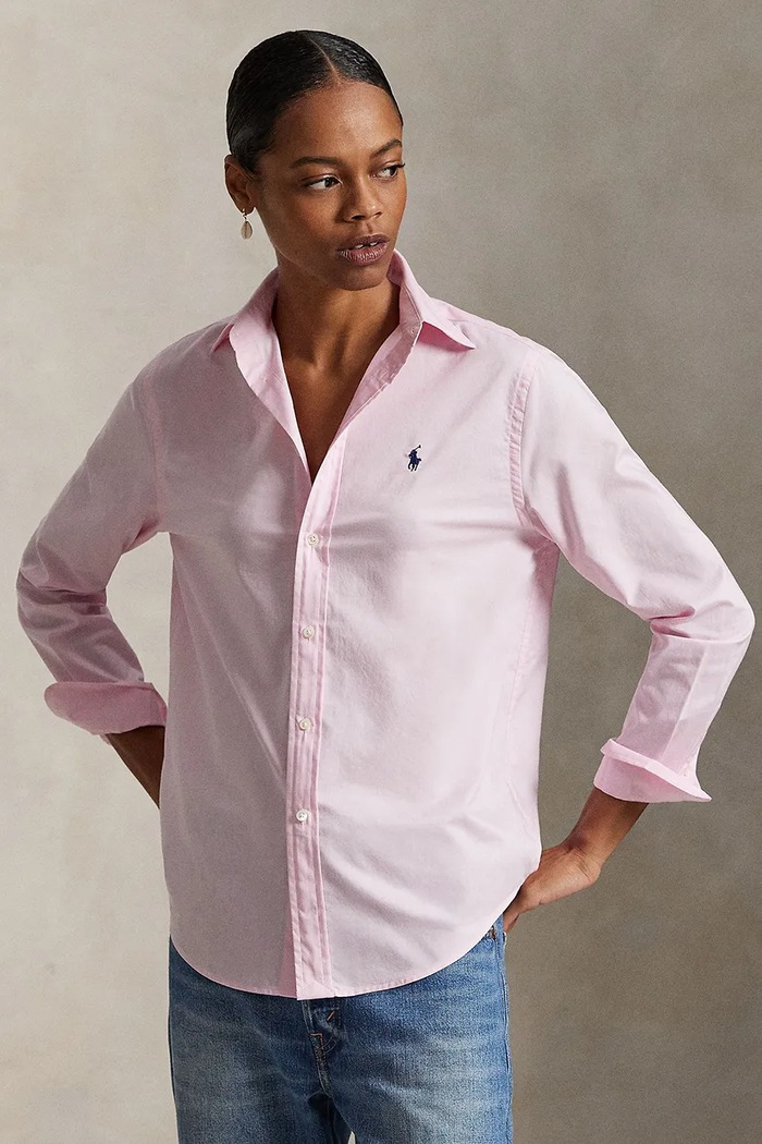 Polo Ralph Lauren koszula bawełniana bawełna różowy 211A92177