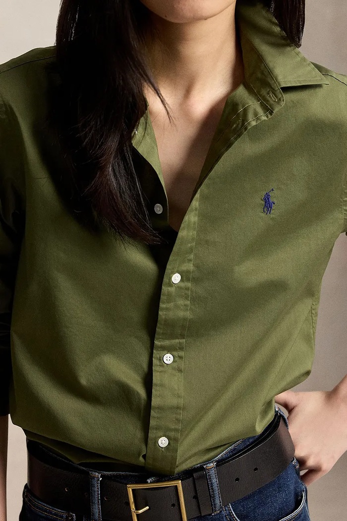Polo Ralph Lauren koszula damska bawełniana zielony 211A92177