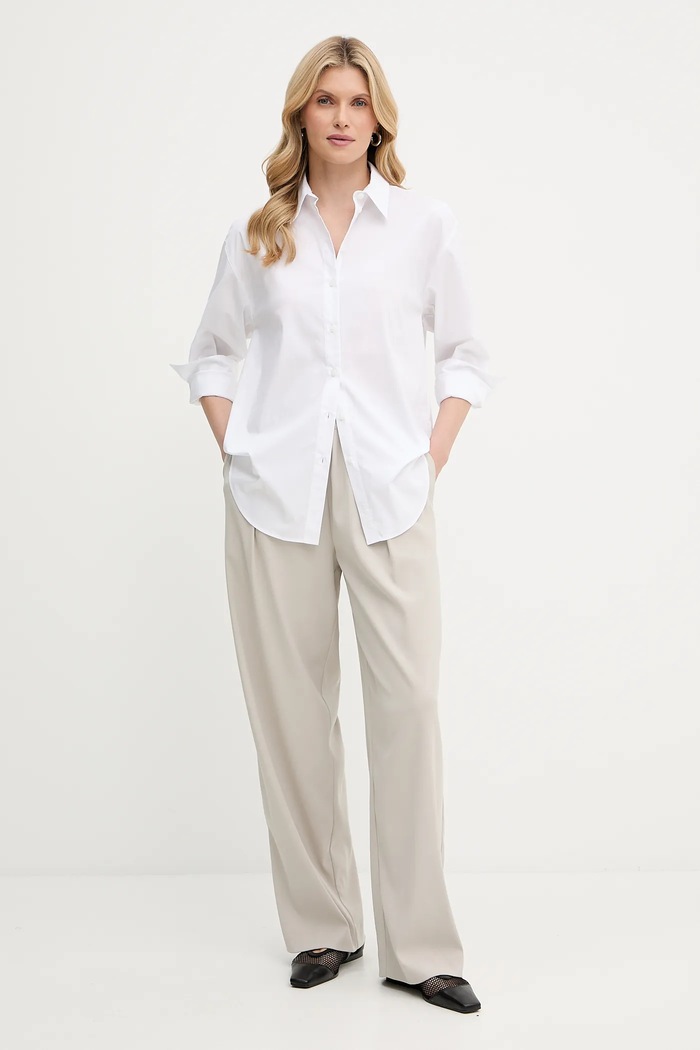 Košile Calvin Klein LV044B160G bílá AW25