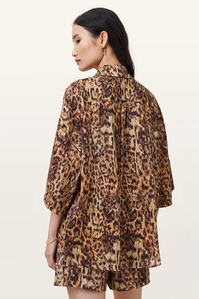 Cămașă de in CHARLI AllSaints multicolor W061PC