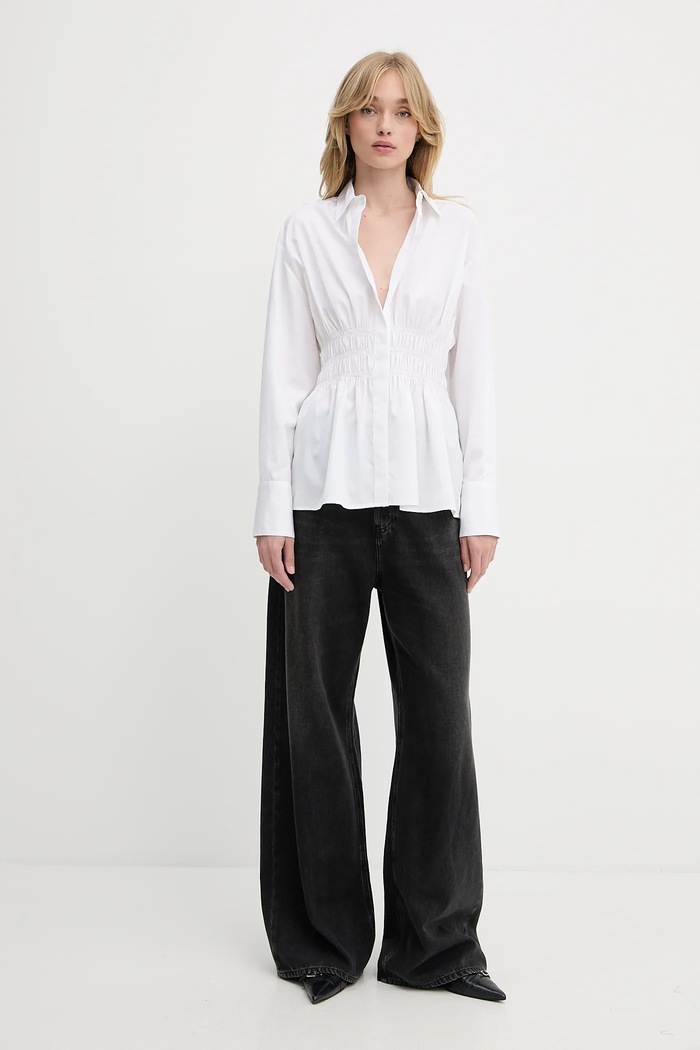 rag & bone Cămașă din bumbac WAW25PA0317631 alb AW25