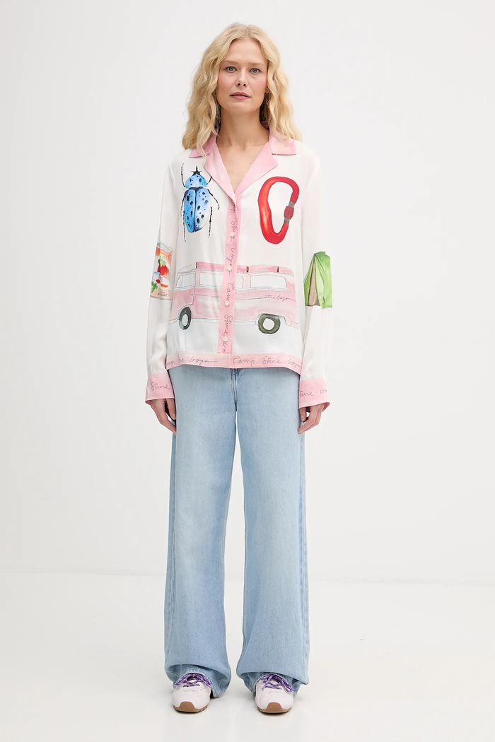 Košeľa Stine Goya 0 SG.AW25.T096.2263 béžová AW25
