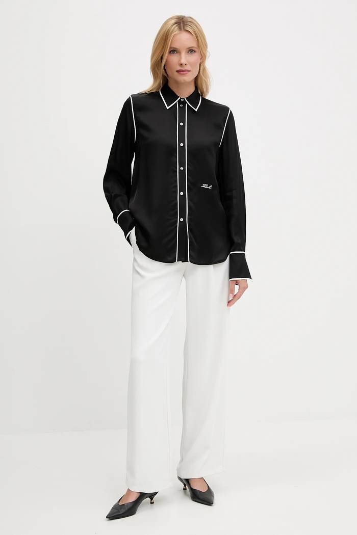 Karl Lagerfeld koszula A3W11012 czarny AW25