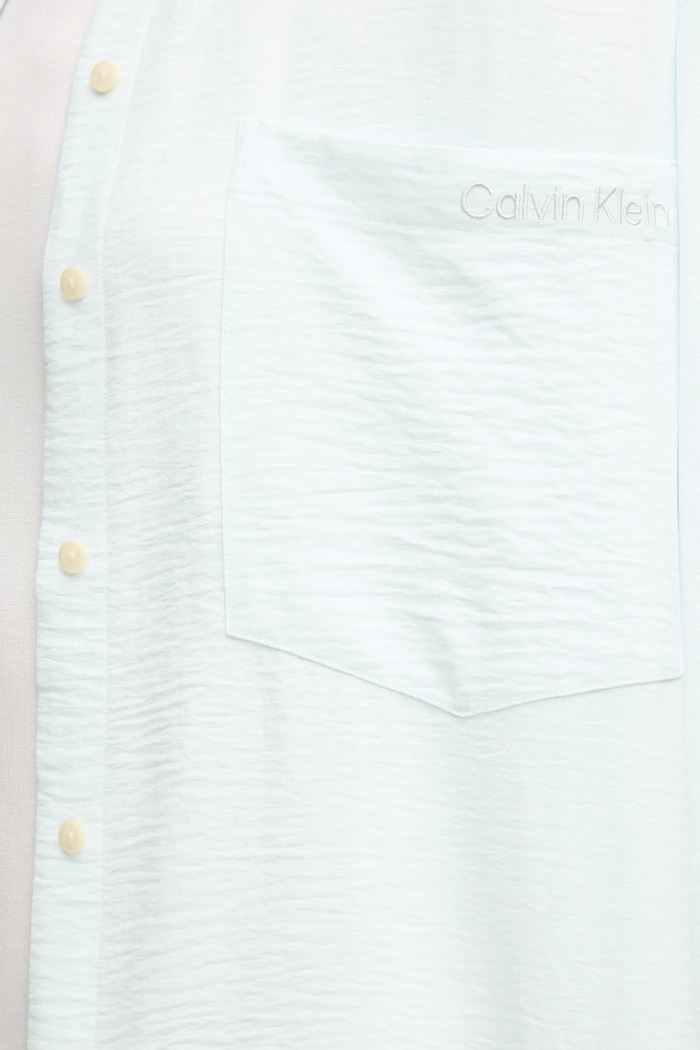Košeľa Calvin Klein Jeans LV044C148G tyrkysová
