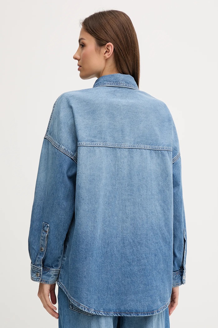 Oblečenie Rifľová košeľa Calvin Klein Jeans LV047C783G modrá
