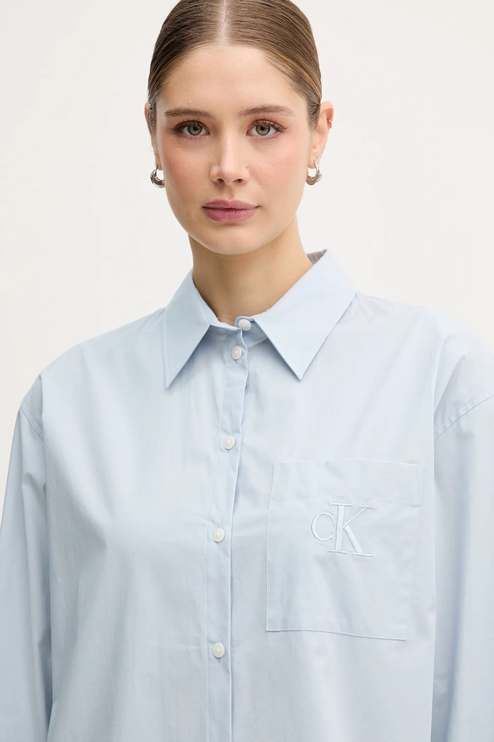 Calvin Klein Jeans koszula niebieski LV047C143G