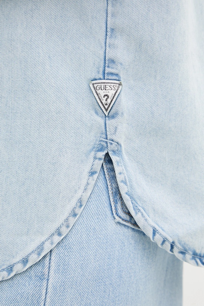 Košeľa Guess WESTERN W5YH33.D4N61 modrá