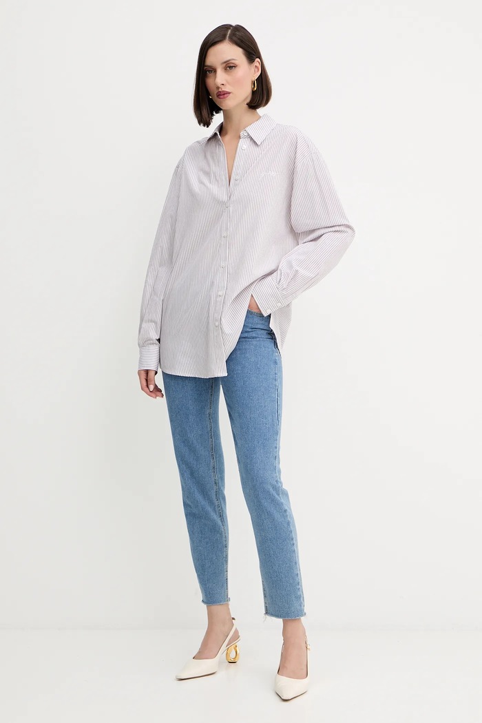 Guess koszula bawełniana LAURIANE W5YH47.WHD10 różowy AW25