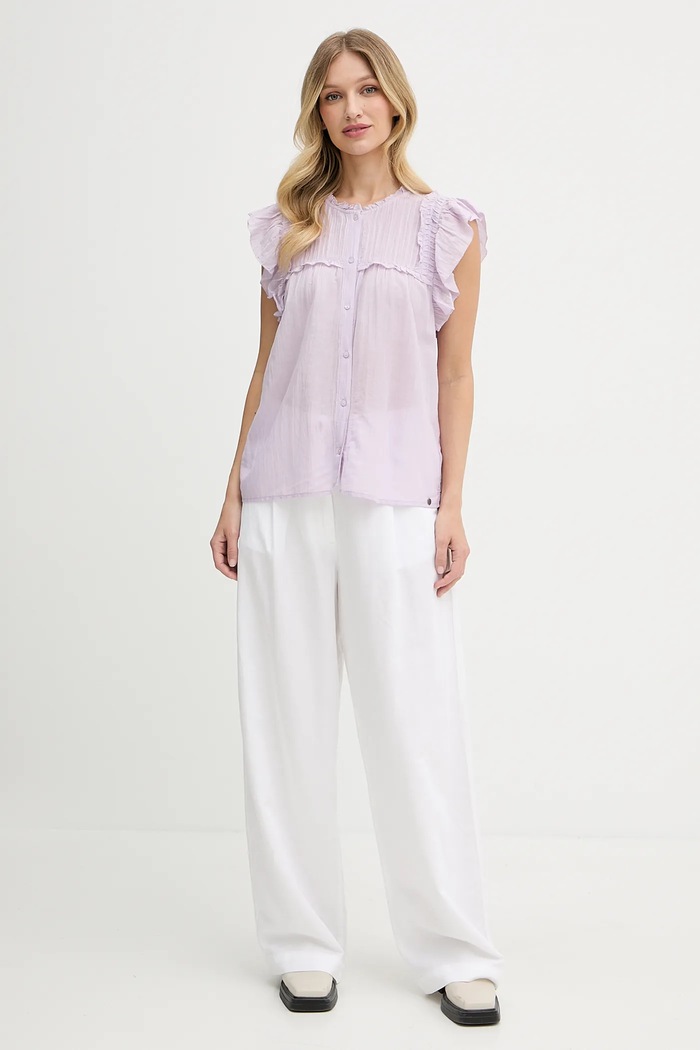 Pepe Jeans cămașă PL305101 violet AW25