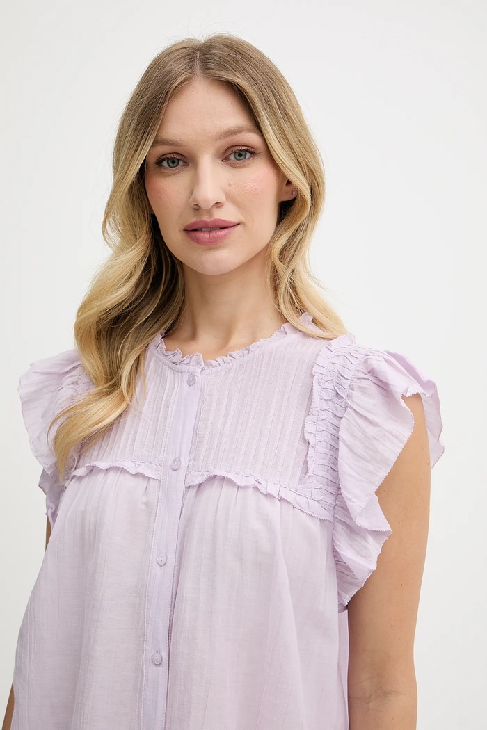 Pepe Jeans cămașă violet PL305101
