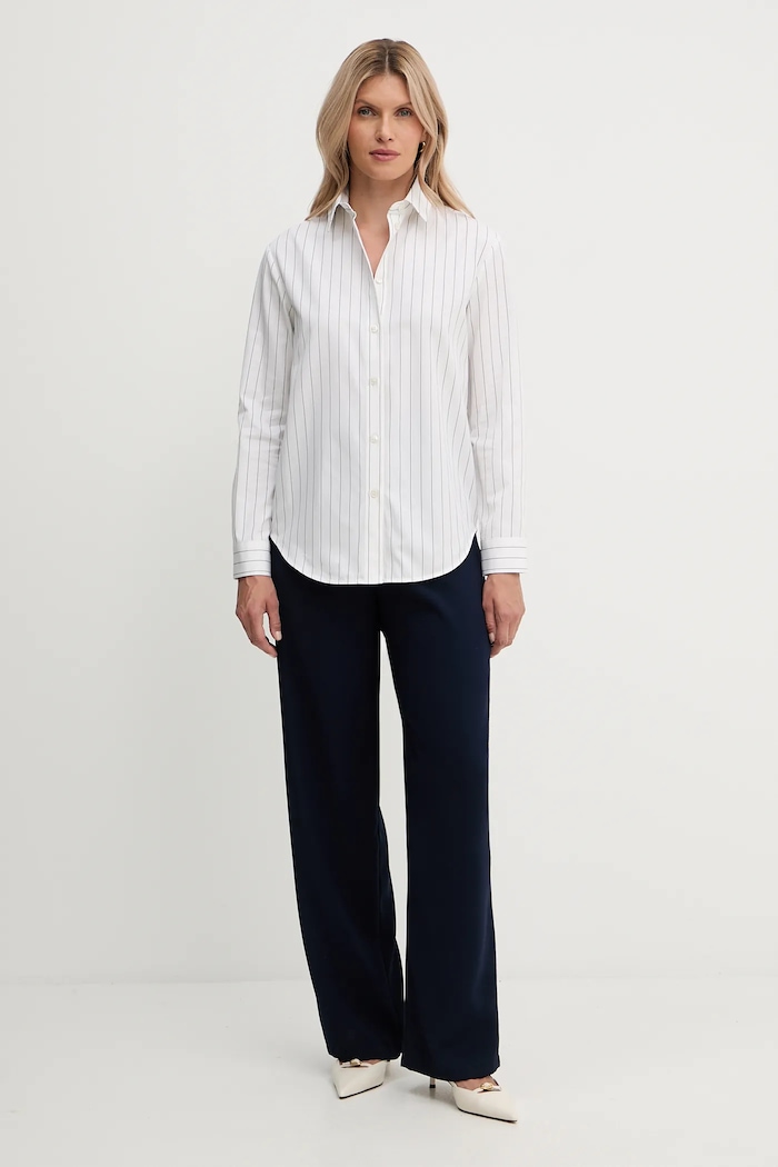 MM by Max Mara camicia in cotone EFFIGE 2526116037600 bianco AW25