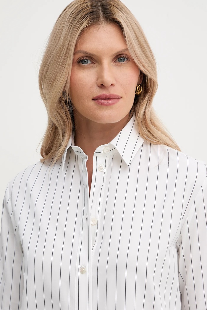 MM by Max Mara camicia in cotone EFFIGE bianco 2526116037600