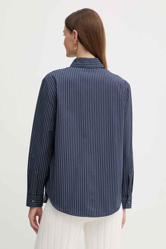 Abbigliamento MM by Max Mara camicia in cotone EFFIGE 2526116037600 blu navy