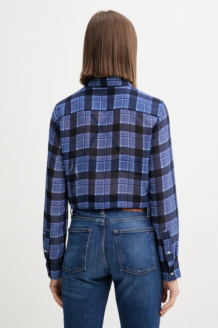 Oblečenie Košeľa Tommy Jeans DW0DW21452 tmavomodrá