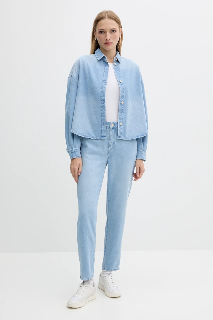 Armani Exchange koszula jeansowa XW001340.AF14494 niebieski AW25