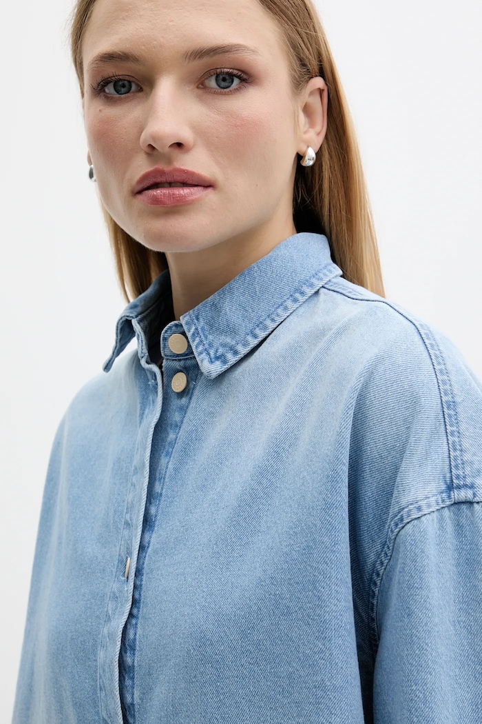 Armani Exchange koszula jeansowa XW001340.AF14494 niebieski