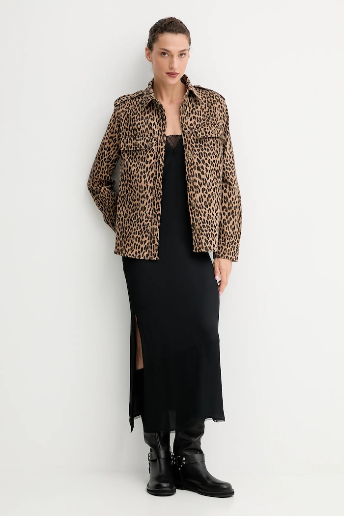 Rifľová bunda ZADIG&VOLTAIRE WWSH02260 hnedá AW25