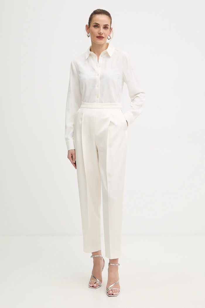 Košeľa Guess W5BH80.W2982 béžová AW25