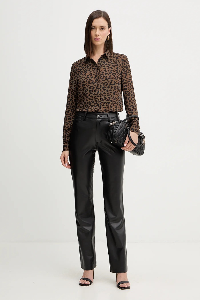 Košile Guess NEW CLOUIS W5BH73.WGLA2 hnědá AW25