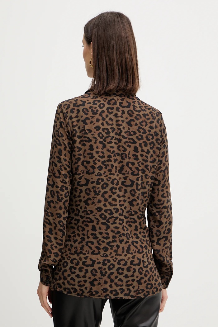 Oblečení Košile Guess NEW CLOUIS W5BH73.WGLA2 hnědá