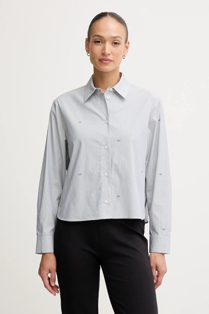 Joop! cămașă din bumbac cu modele gri 30048940