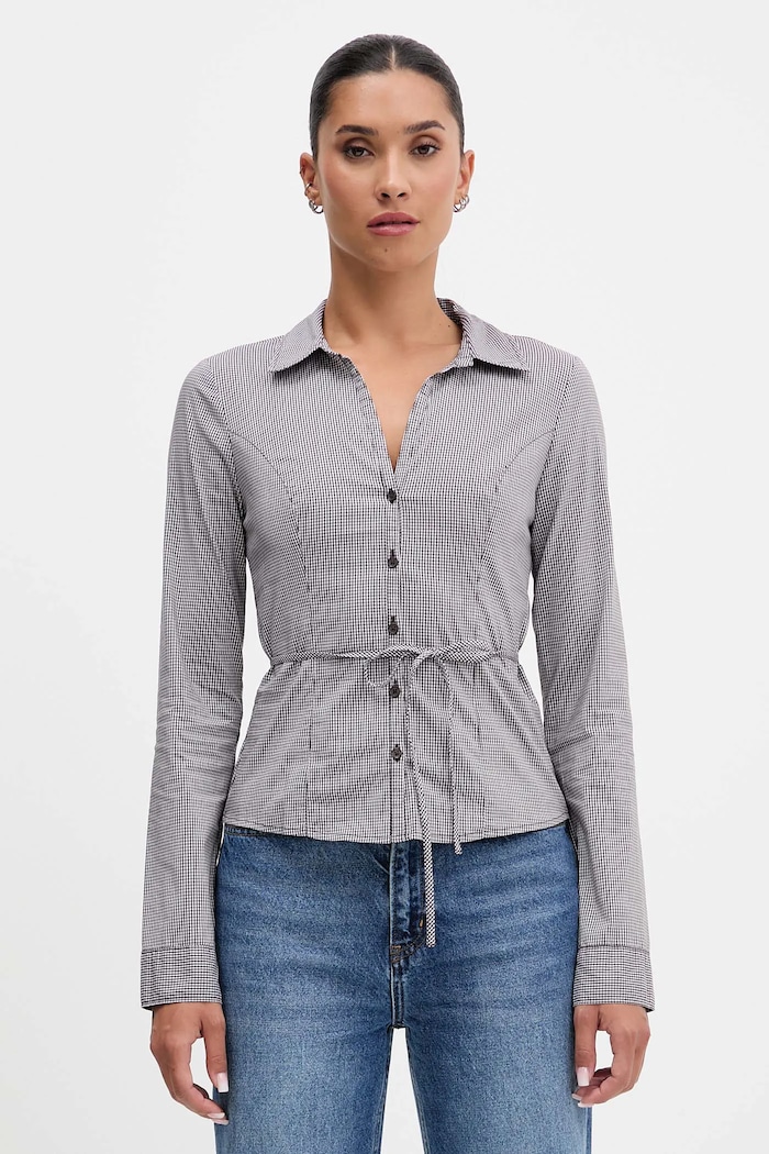 Hollister Co. cămașă cu modele maro KI340.5442.105