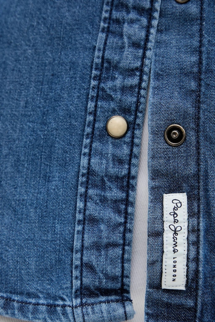 Pepe Jeans koszula jeansowa PL3051234A5 niebieski