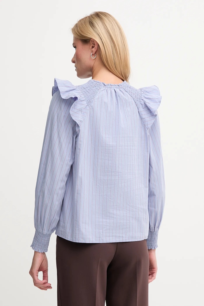 Odzież Pepe Jeans bluzka bawełniana PL3051254 niebieski