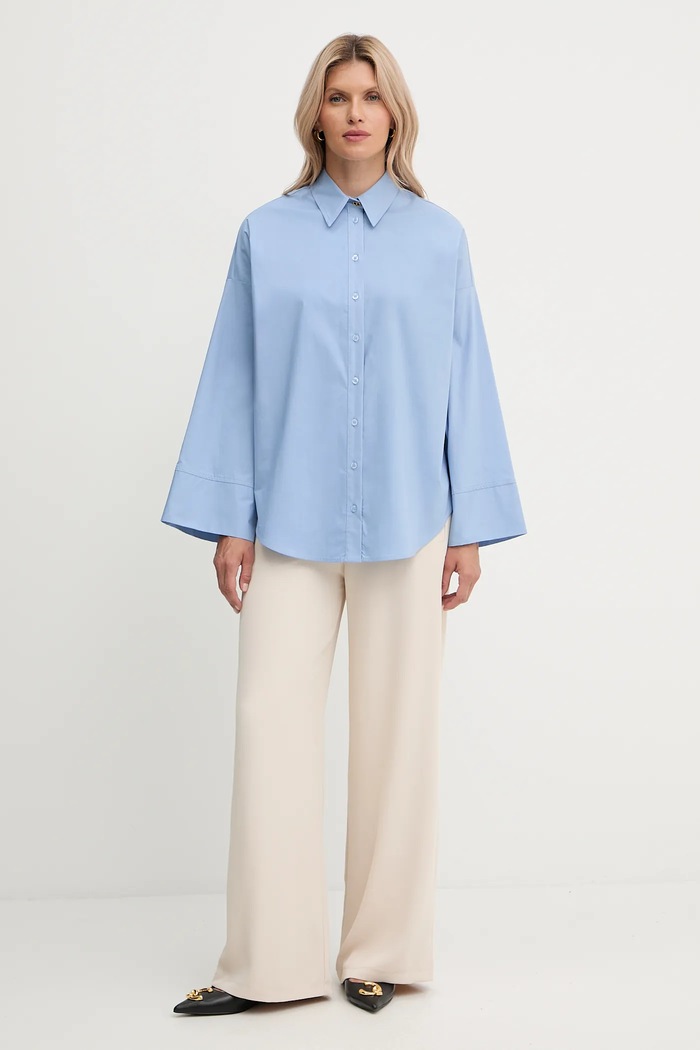 Košile Twinset 252TF2072 modrá AW25
