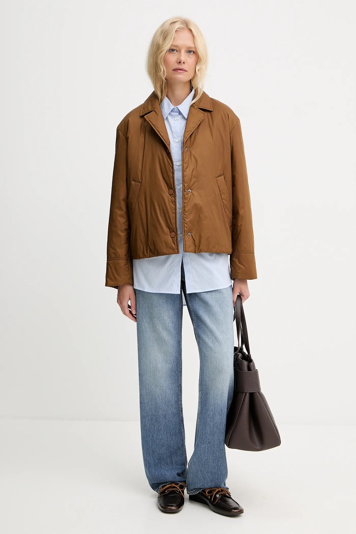 MAX&Co. cămașă din bumbac 2528116024200 albastru AW25
