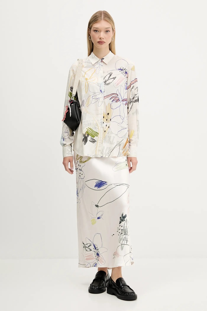 Desigual koszula NEWSARTY 25WWCW14 beżowy AW25