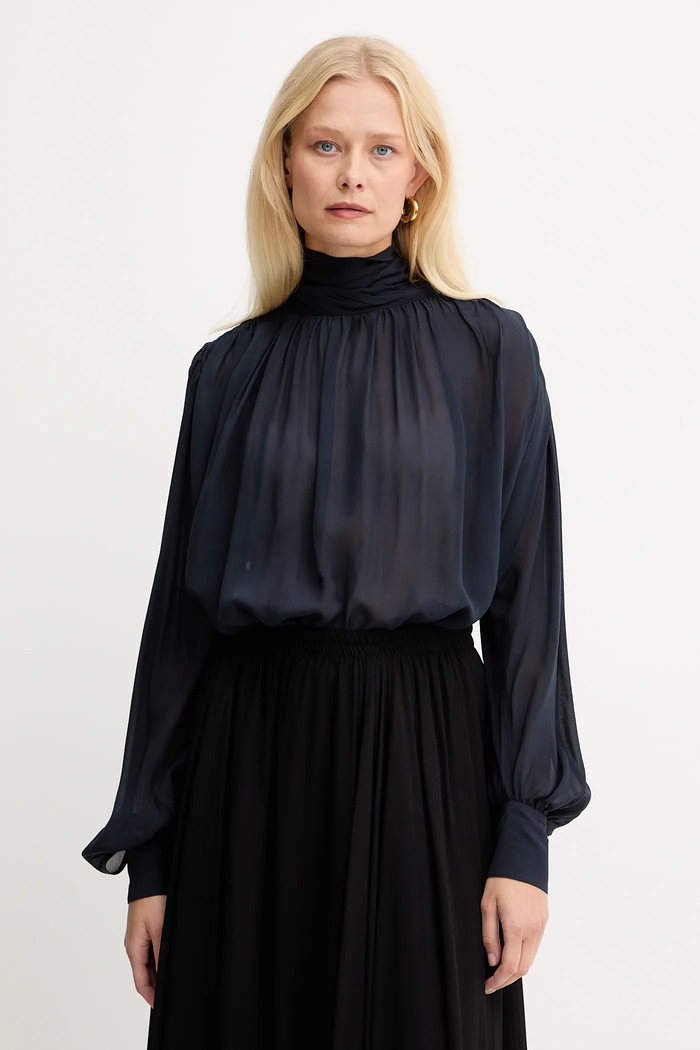 Marella bluză uni bleumarin 2523116012200