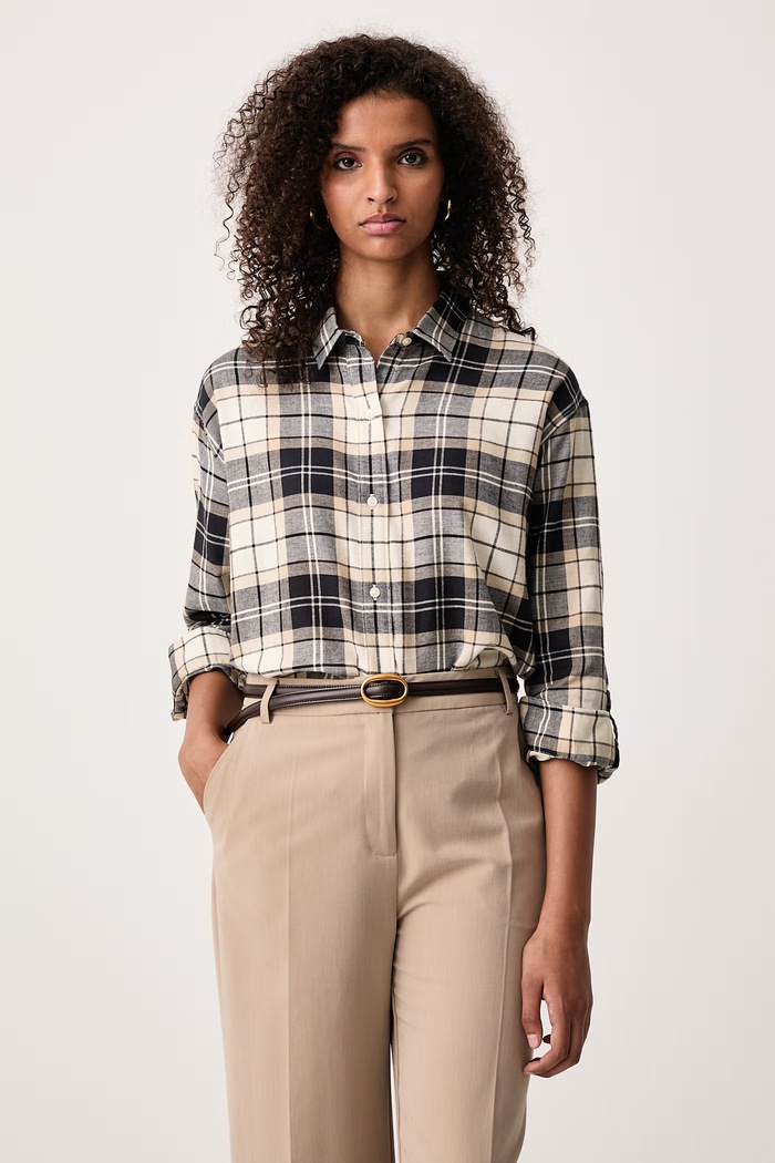 Barbour Koszula damska bawełniana ELISHAW beżowy LSH1560