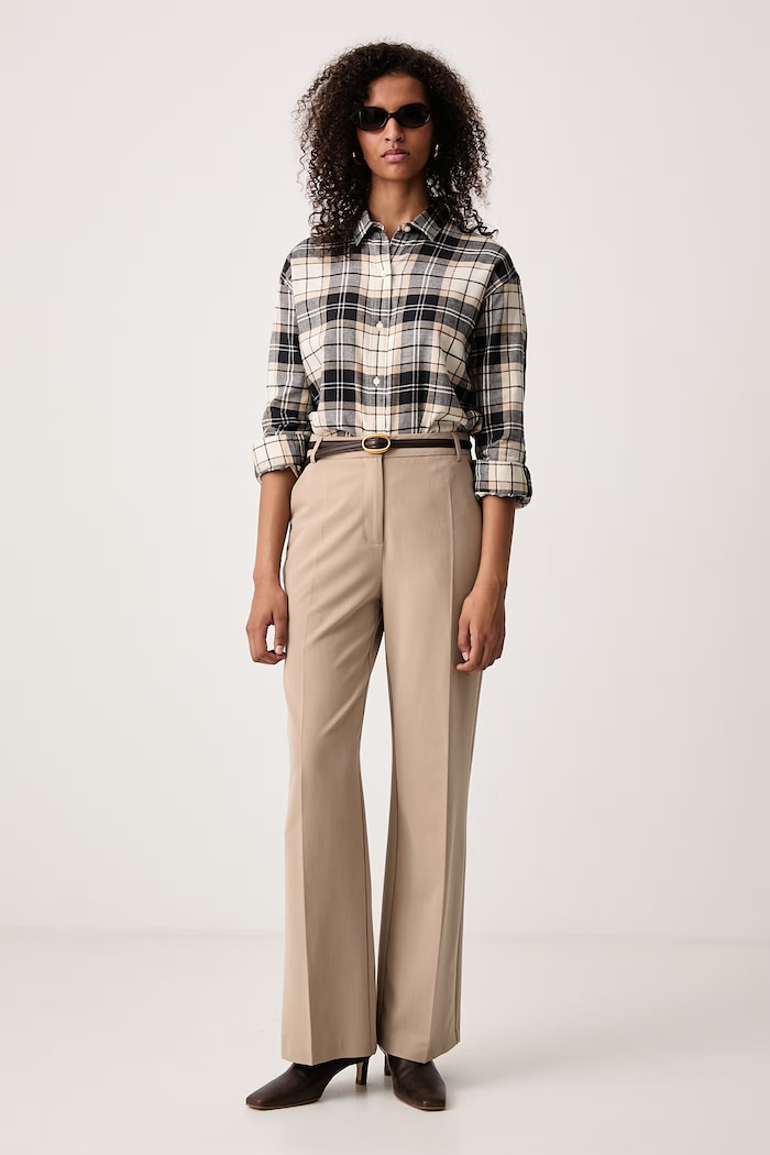 Barbour Koszula damska bawełniana ELISHAW LSH1560 beżowy AW25