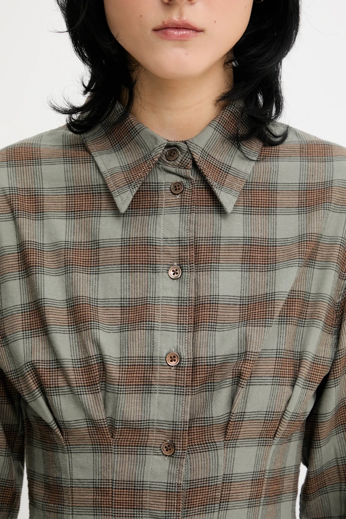 Cotton shirt Envelop Our Legacy W4252EI green