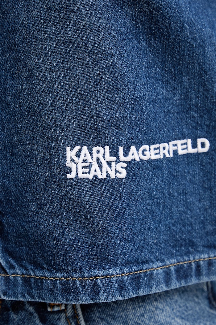 Karl Lagerfeld Jeans cămașă jeans A4W11002 bleumarin