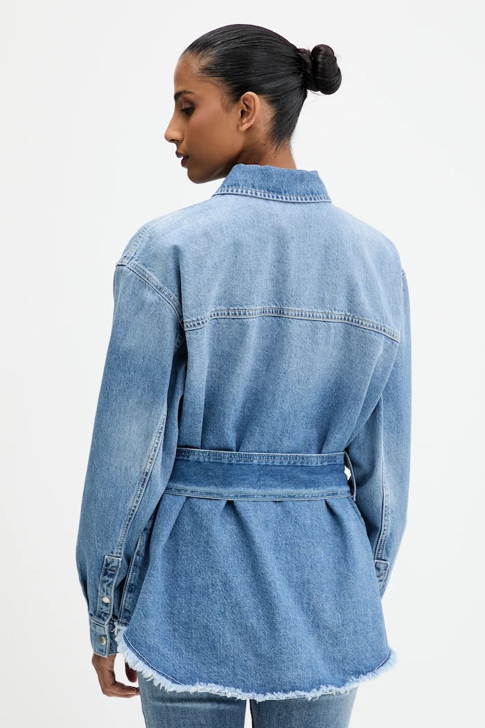 Ρούχα Τζιν πουκάμισο Karl Lagerfeld Jeans A4W11003 μπλε