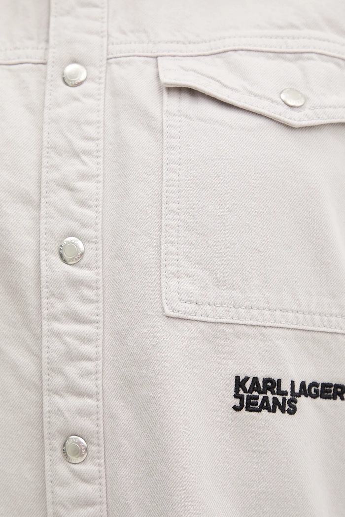Karl Lagerfeld Jeans cămașă jeans A4W11033 gri