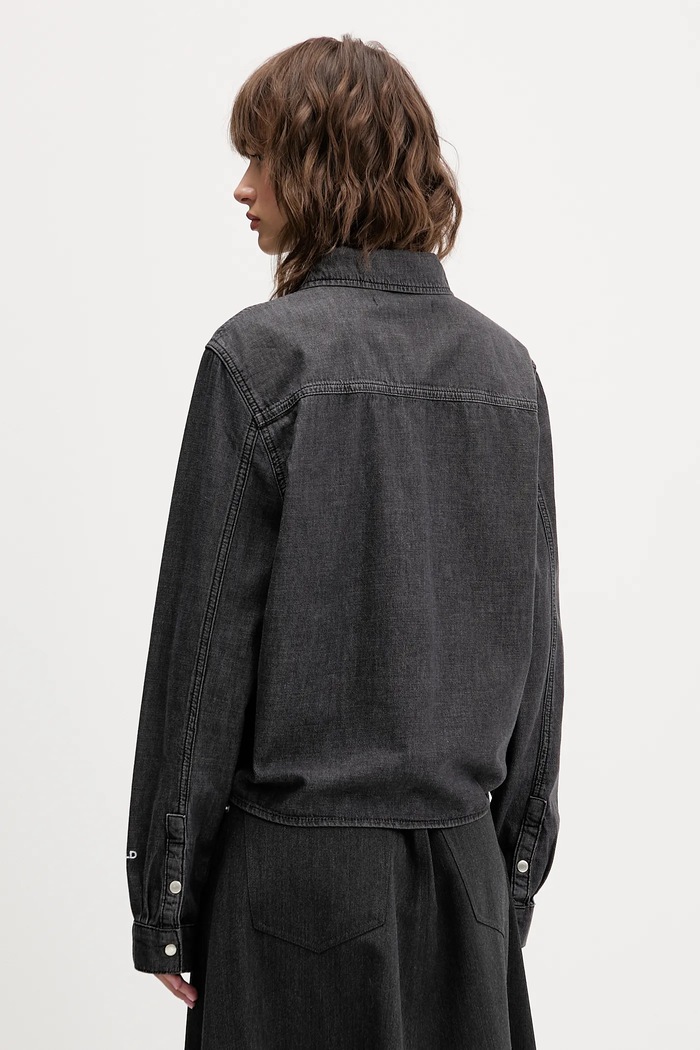 Oblečenie Rifľová košeľa Karl Lagerfeld Jeans A4W11001 sivá