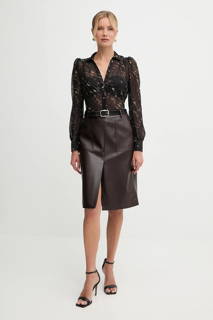 Morgan camicia COOD.F nero AW25