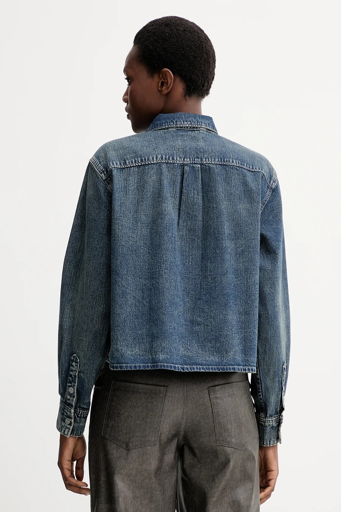 Oblečení Džínová košile G-Star Boxy Relaxed 1-pkt D26801.D777 modrá