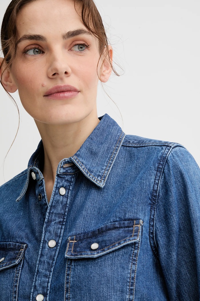 Cămașă jeans Slim western G-Star D27714.D252 albastru