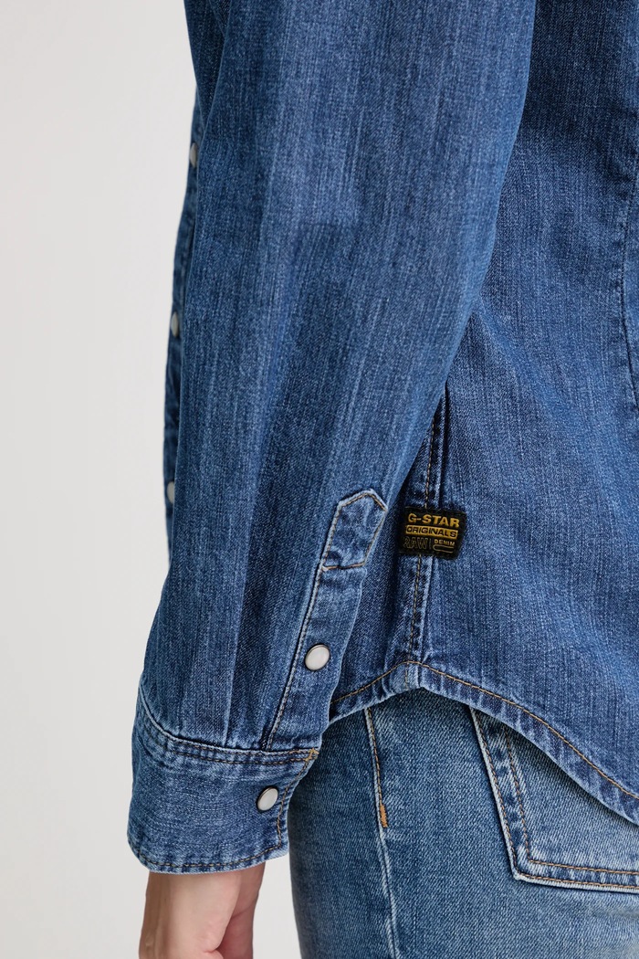Cămașă jeans Slim western G-Star albastru D27714.D252