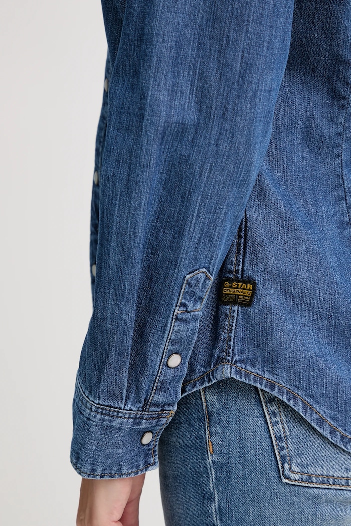 Cămașă jeans Slim western G-Star albastru D27714.D252