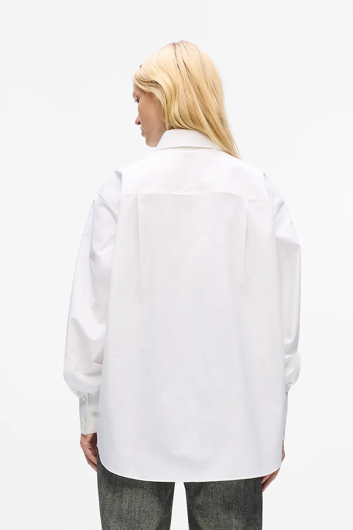 Košeľa Karl Lagerfeld A4W11014 biela AW25