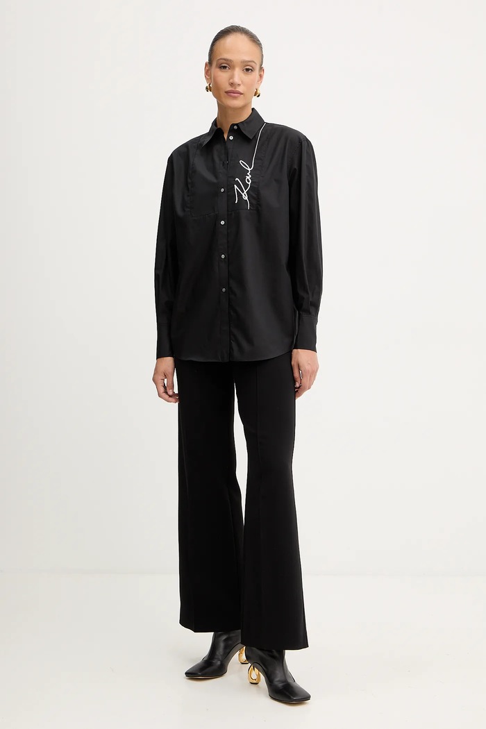 Karl Lagerfeld koszula A4W11014 czarny AW25