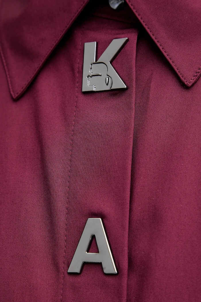 Bavlnená košeľa Karl Lagerfeld A4W11022 burgundské