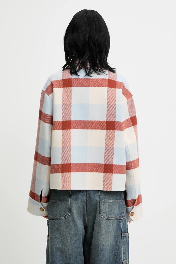 Одяг Сорочка з додаванням вовни Barbour Robyn Overshirt LOS0072MI11 блакитний