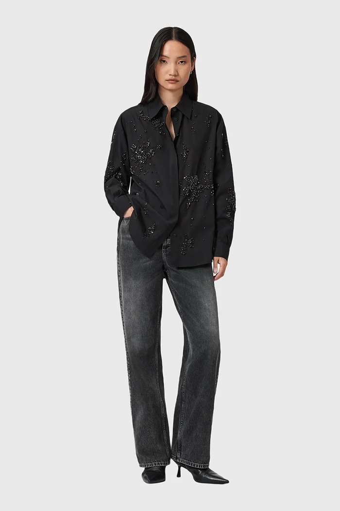 AllSaints Cămașă din bumbac GEMI W028PD