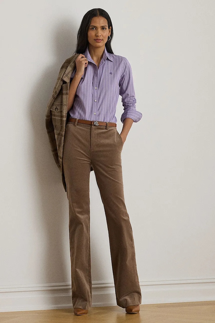 Odzież Lauren Ralph Lauren Koszula 200979858 fioletowy